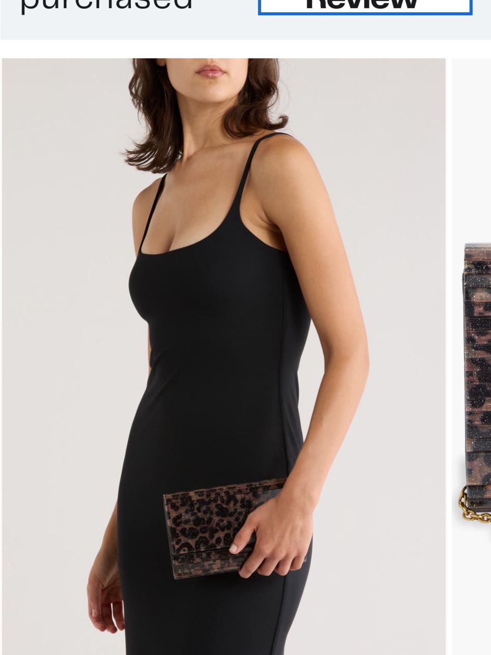 Kurt Geiger Leopard Print Crossbody with Gold Chain - Picture 3 of 6